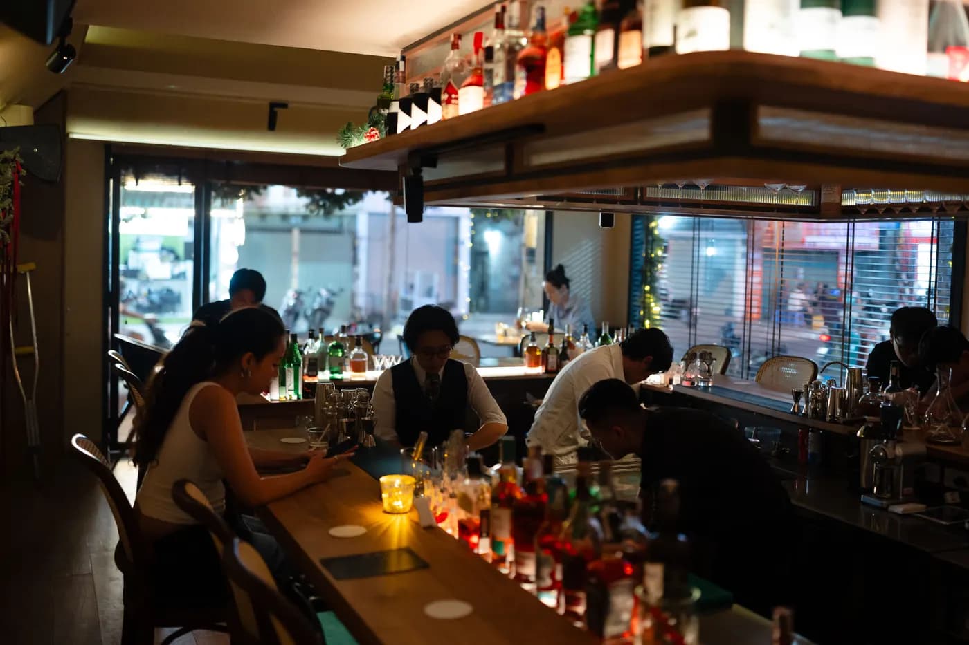 A busy bar